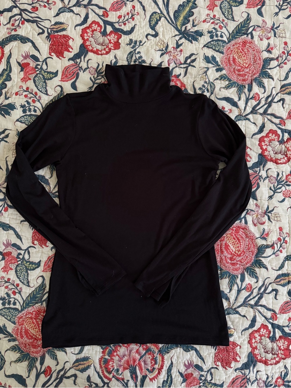Spanx Black Turtleneck Long-Sleeve Top - Classic Women's Essential